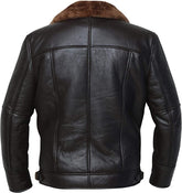 B4 Black Aviator Jacket Back